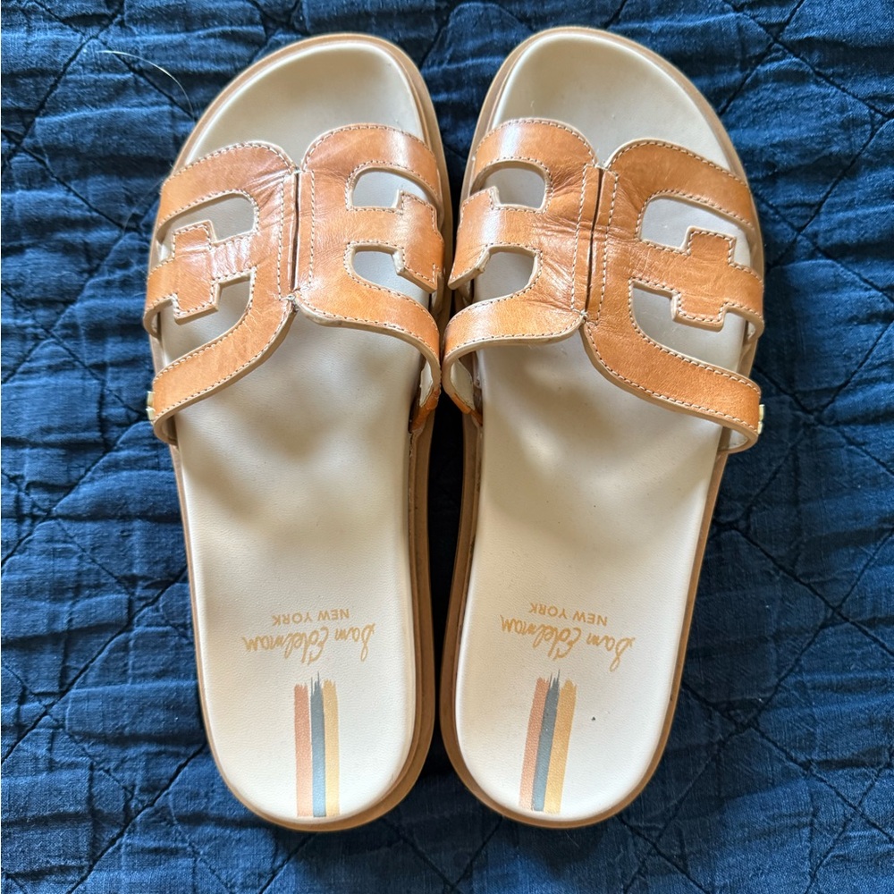 Sam Edelman Tan Slide Sandals
